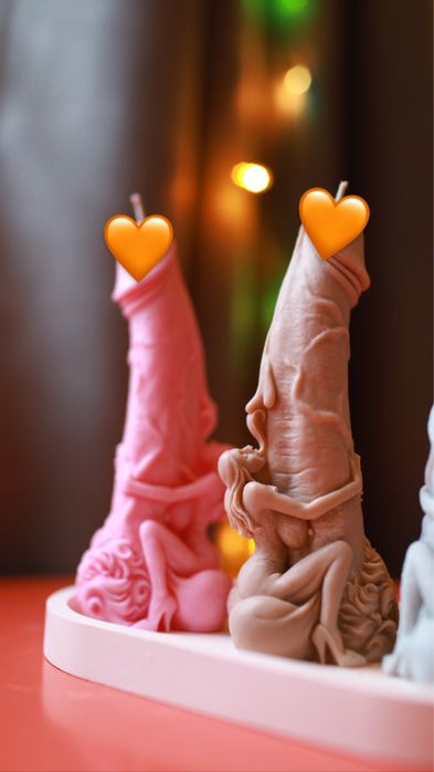 Свічки член, пеніс, 18+, еротичні свічки, свічки у формі члену, Лоно