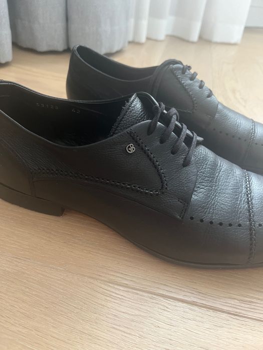 Чоловічі туфлі дербі італійські шкіряні gianfranco Butteri