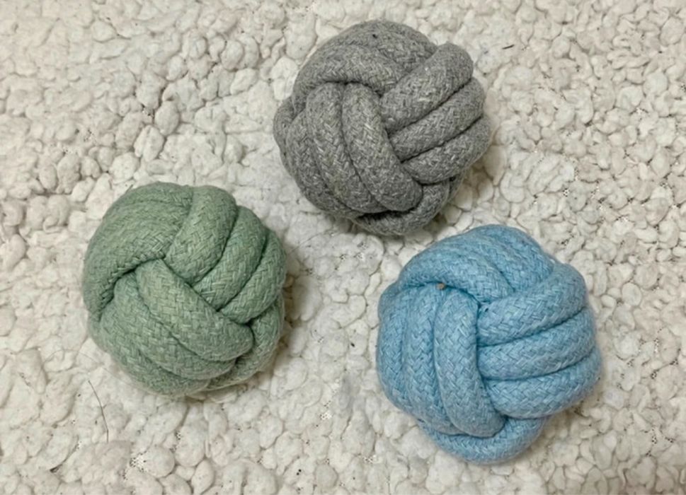 Plecione piłki zabawki dla psa zestaw