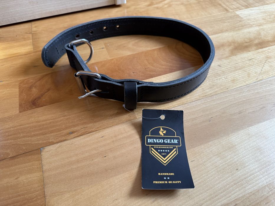 Кожаний ошийник для собаки з натуральної шкіри