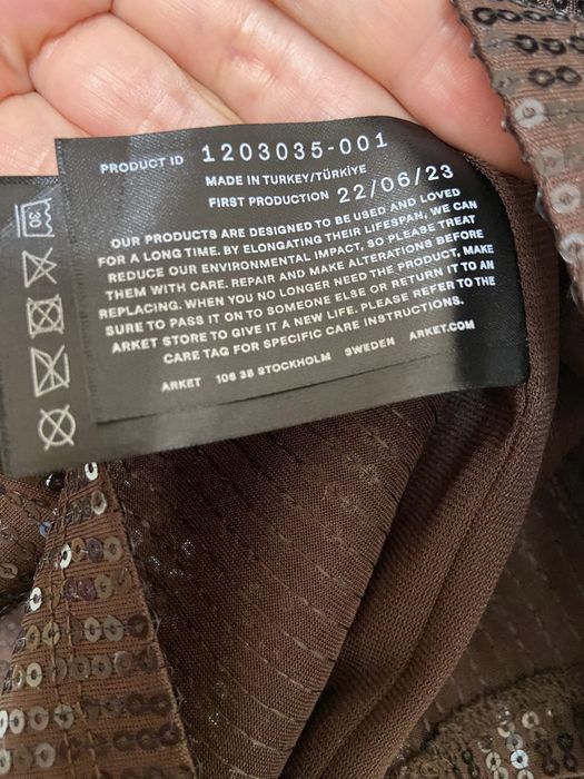 Arket спідниця міді паєтки