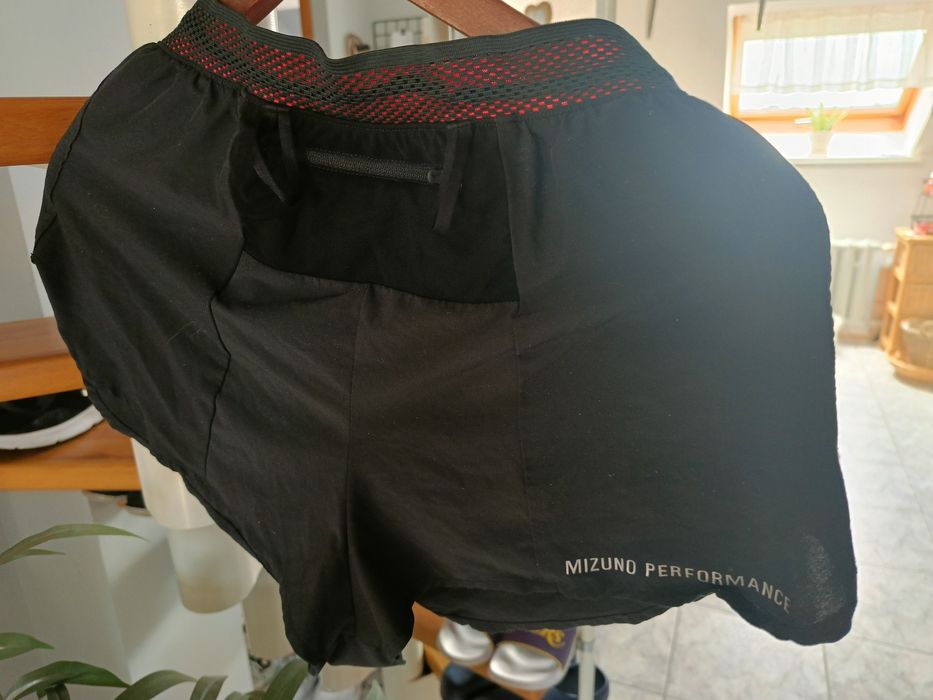 Mizuno profesjonalne krótkie spodenki sportowe do biegania rozmiar S