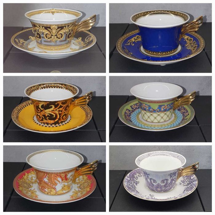 Rosenthal Versace Floralia Blue - Celebrating 25 Years - edycja 2000