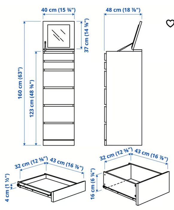 Cómoda Malm Ikea