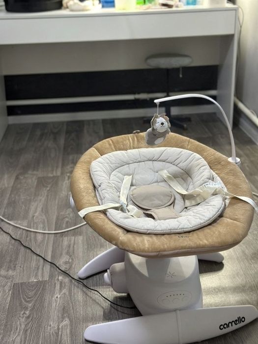 Заколисуючий центр гойдалка шезлонг Мio Carrello CRL- 10308 Linen Beige