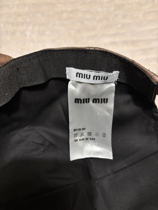 Czapka z daszkiem bejsbolówka logo MiuMiu