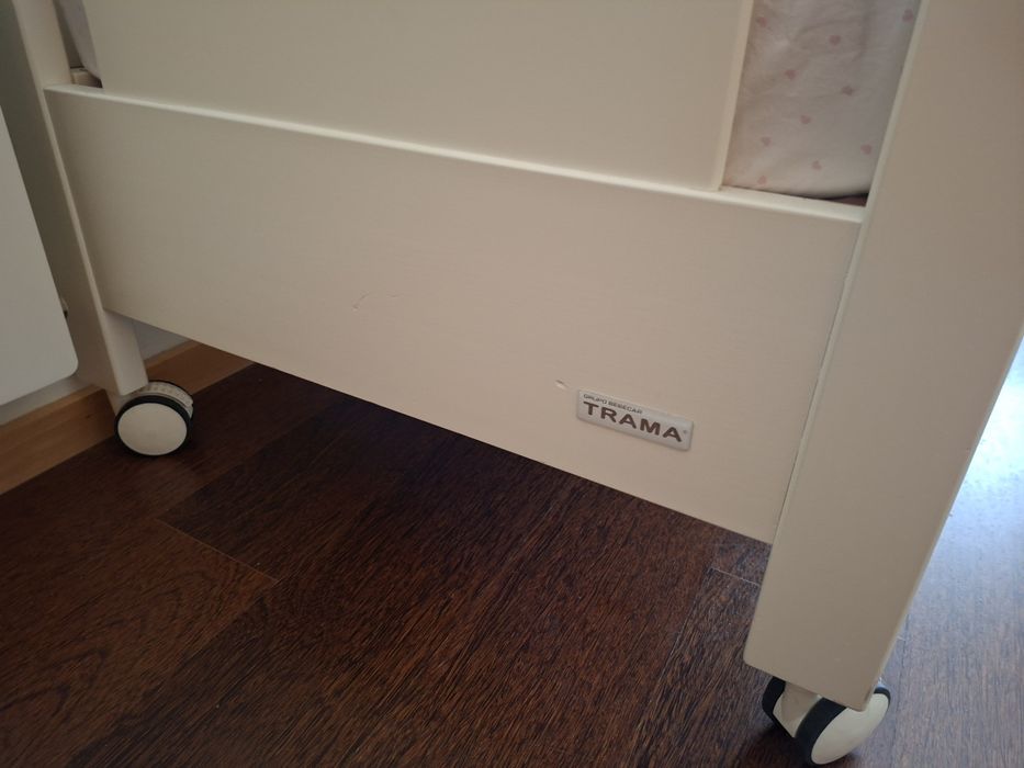 VENDO  2 Berços Cama Branco Mate, Bébécar Trama Inova
