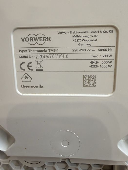 Thermomix TM6. Super stan. Komplet.