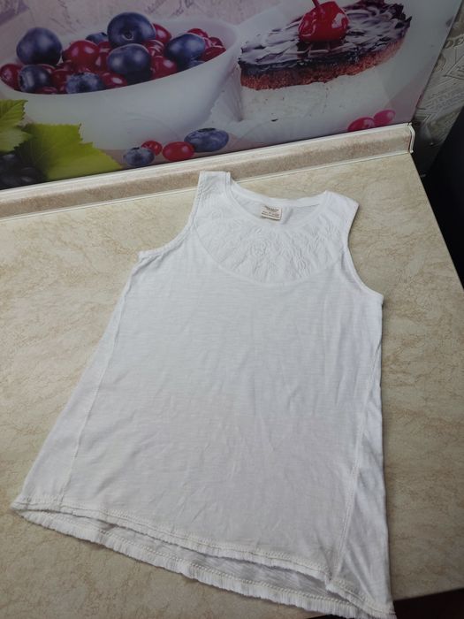 Блузка в школу, шкільна блуза, біла Zara, H&M  8-9 років