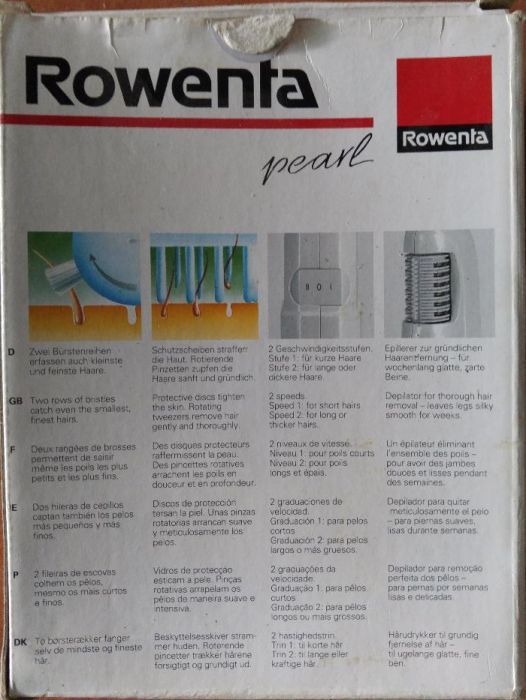 Depiladora Rowenta Pearl