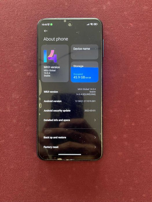 Xiaomi Redmi Note 9S 64GB + Carregador Fast Charger + Capa + Película