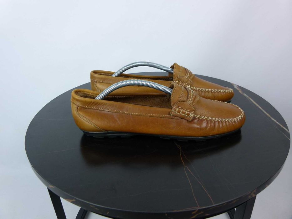 Tandro skórzane mokasyny cieniowana skóra 44 - 28,5 cm