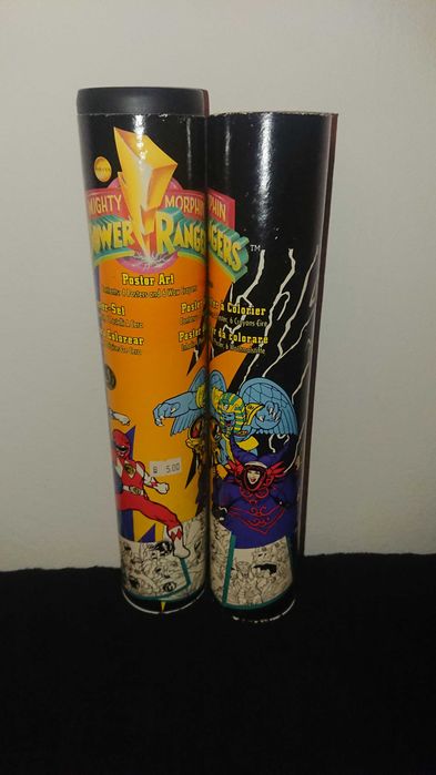 Tuba + 4 plakaty Poster Art Power Rangers vintage 1994 Saban