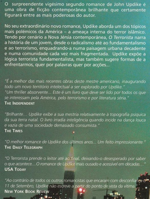Livro O Terrorista de John Updike [Portes Grátis]