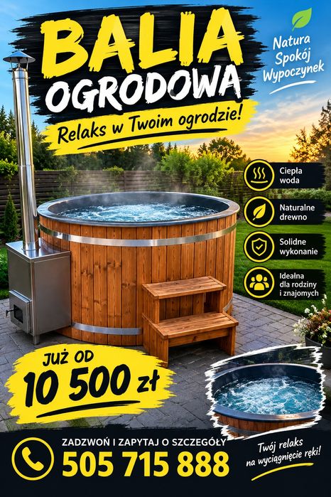 Balia ogrodowa jacuzzi
