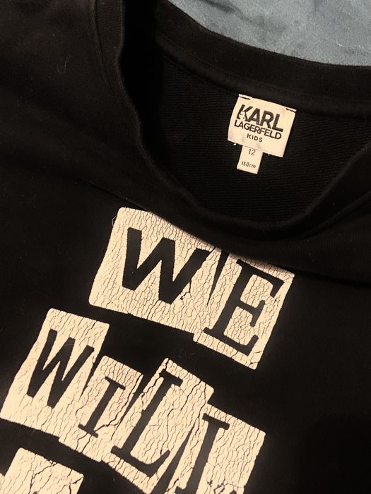 Bluza Karl Lagerfeld dziecięca z kieszeniami roz 12, wzrost 150 cm