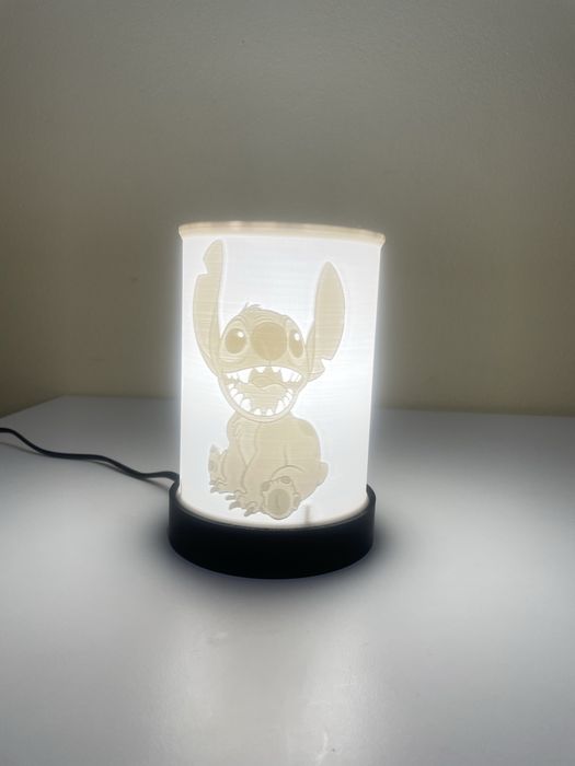 Candeeiro 3D com gravação de fotos