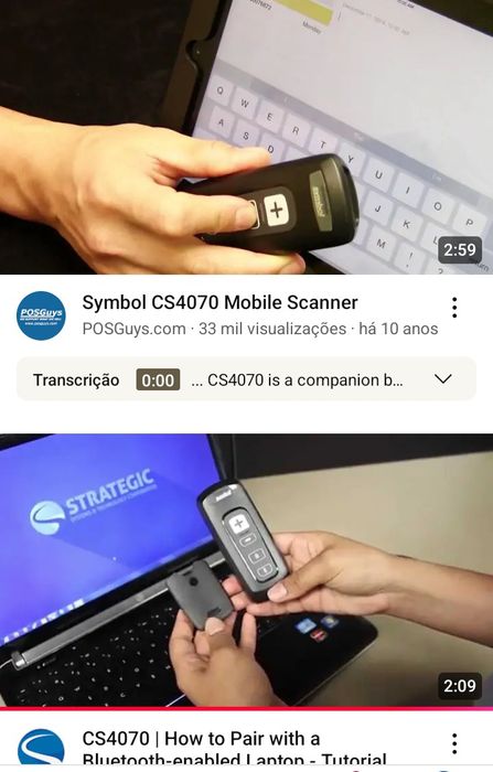 Leitor de código de barras Scanner Barcode bluetooth Symbol Zebra