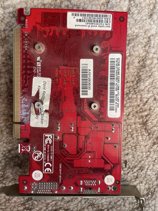 Відеокарта NVIDIA GeForce GT 240. 1024M DDR2 128b