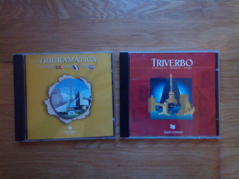 2 CDs Trigramatica e Triverbo Portugues Ingles e Frances