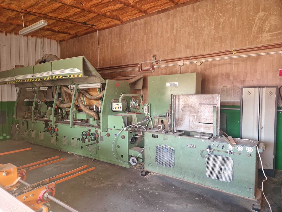 Strugarka czterostronna GRAMA ILSF z podajnikiem do drewna mokrego