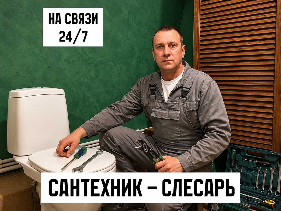 Сантехник. Выезд за 30 минут. Сантехнік Недорого Слесарь