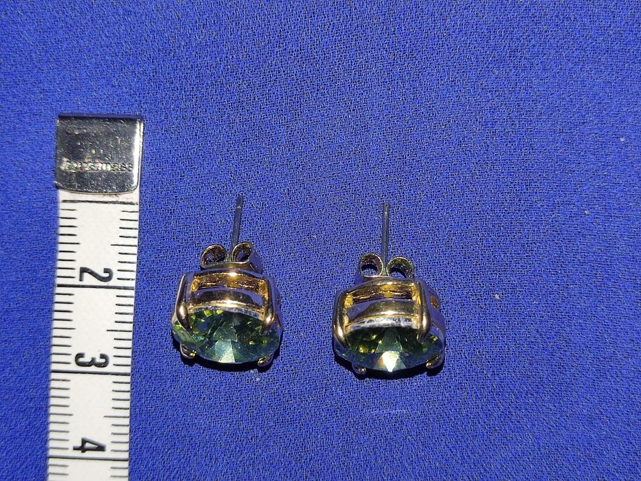 Kolczyki z szmaragdami sygnowane vintage