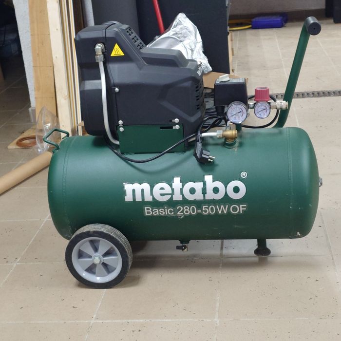 Компресор безмасляний Metabo Basic 280-50 W OF, 50 л, 8 бар, 1.7 кВт