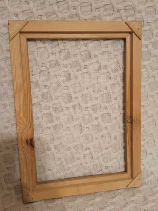 Ramka w stylu biedermeier, secesja, orzech