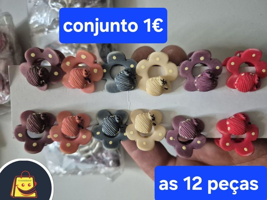 Passadores de cabelo menina senhora