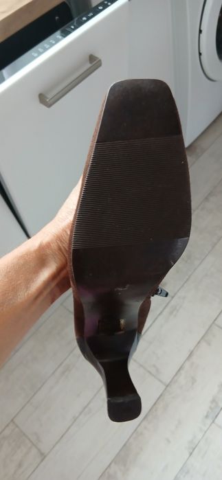 Botki damskie brązowe