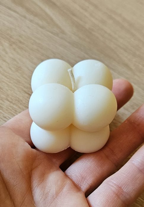 Nowa sojowa świeczka Bubble kostka ręczna robota