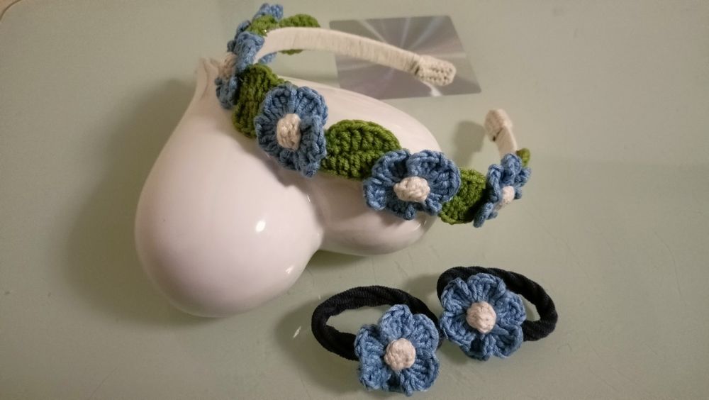 Opaska na włosy+ gumeczki Hand Made