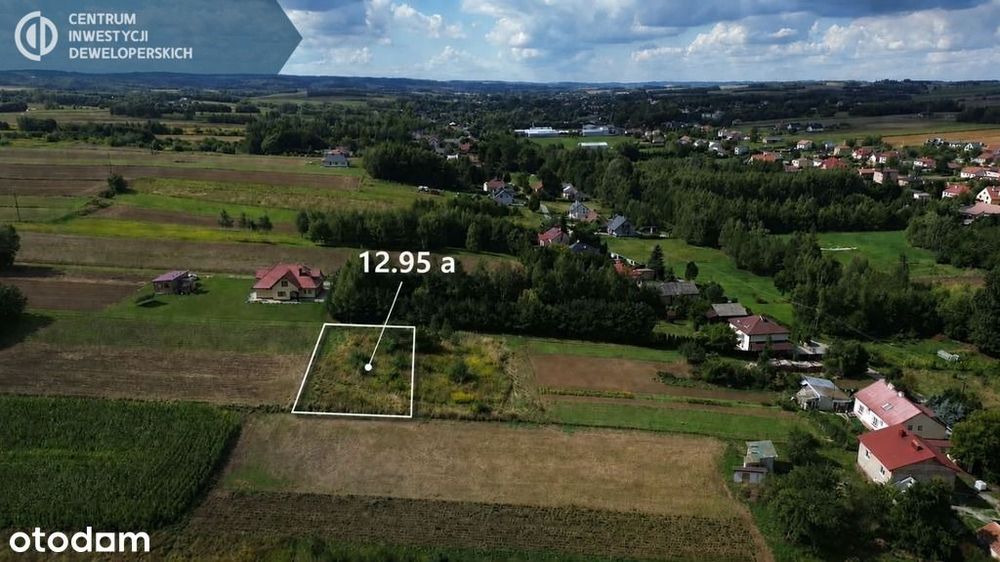 Działka budowlana 12,95 a – Nosówka