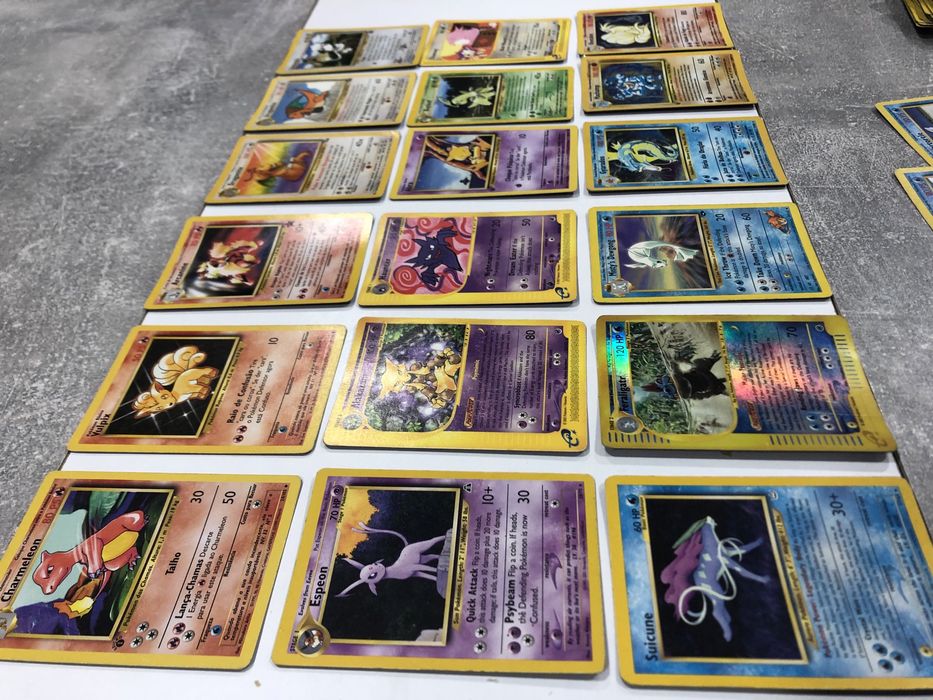 Lote Cartas Pokémon Base Set & Clássicas (Wizards of the Coast) - Holo e 1ª Edição
