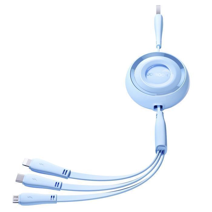 Kabel zwijany 3w1 Joyroom USB-A do USB-C / Lightning / microUSB 1m