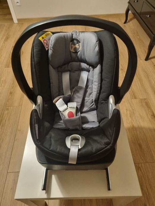 Cybex nosidełko Aton Q platinium  z bazą I adapterami do wózka.