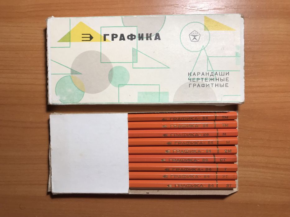 Карандаши чертежные графитные