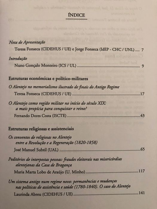 Hospital de Todos os Santos/ Alentejo entre o Antigo Regime e a Regeneração