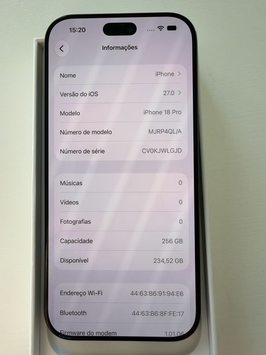 iPhone 18 Pro Black 256GB