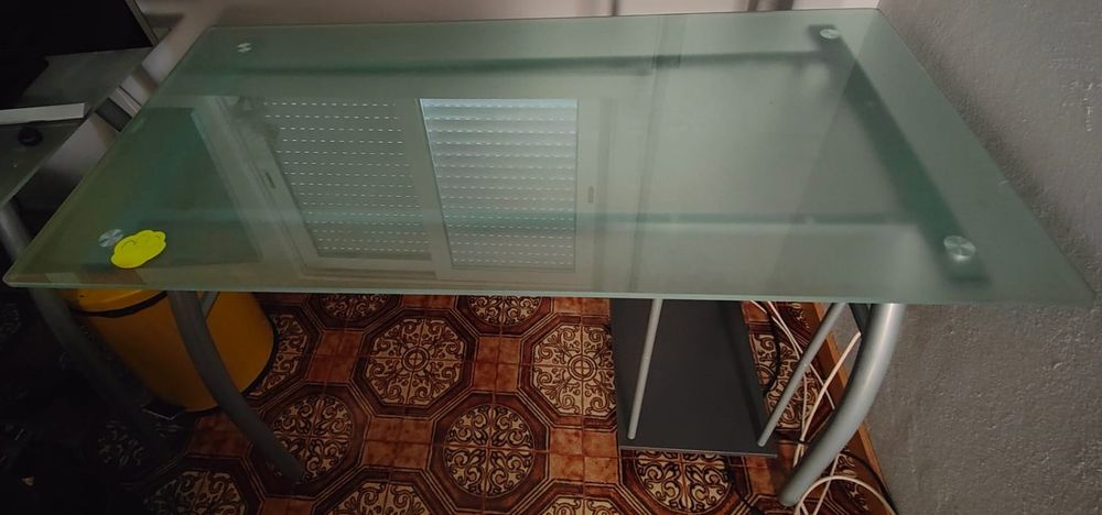 Mesa de vidro de escritório/gaming