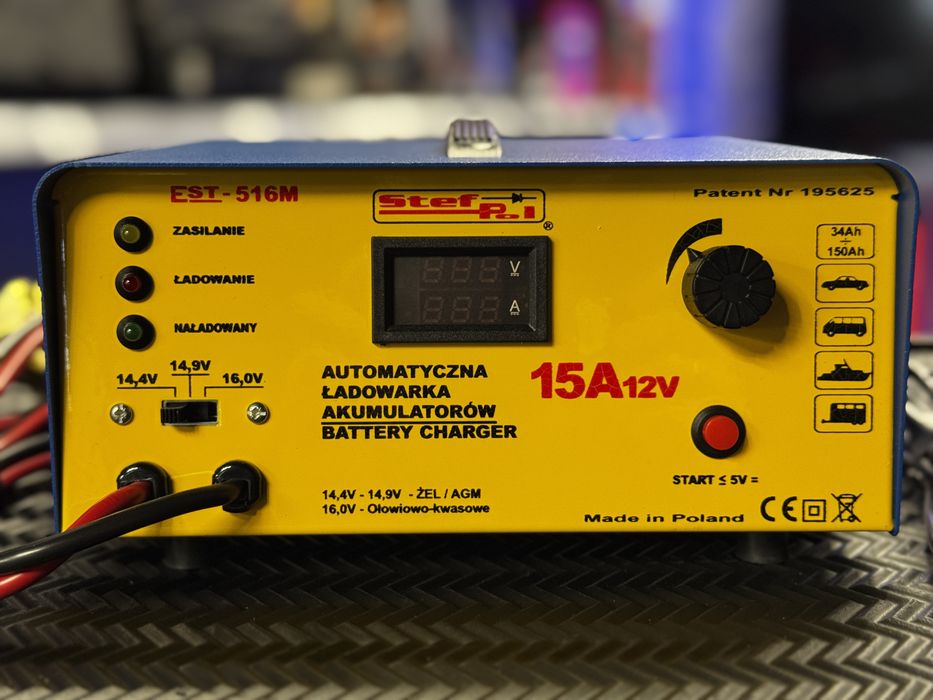 Prostownik EST - 516M 12V / 15A Stef-Pol