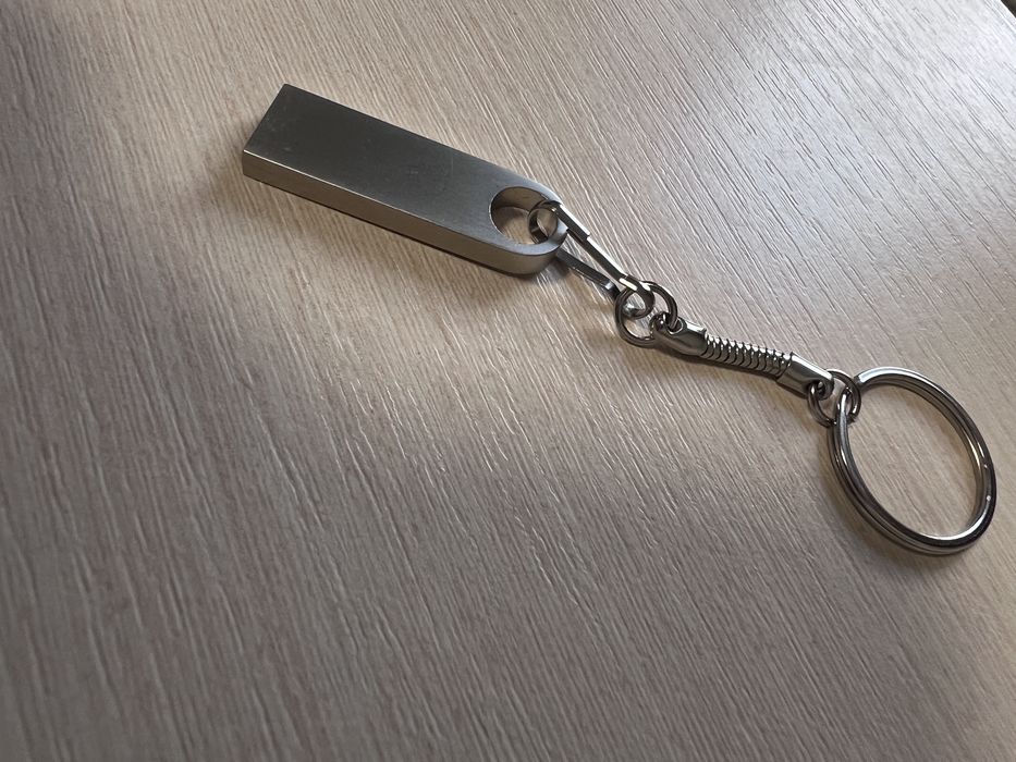 USB флешка 1TB 1000GB металева срібляста флеш картка для ПК ноутбука ігрової приставки і тд