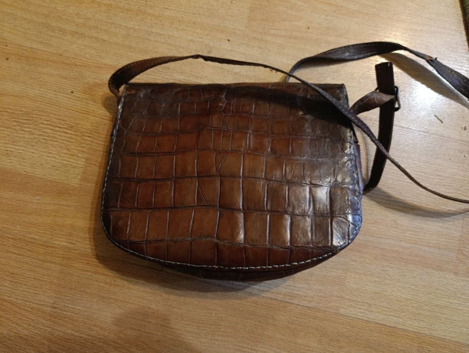Шкіряна сумка крокодил