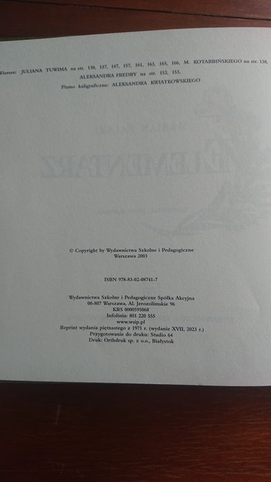 Elementarz M. Falski Wydanie XVII, 2023r