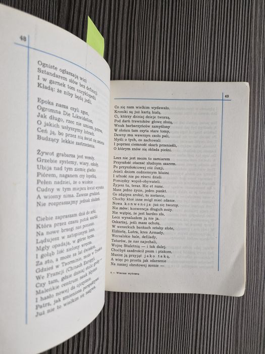 9597. "Wiersze wybrane" Czesław Miłosz