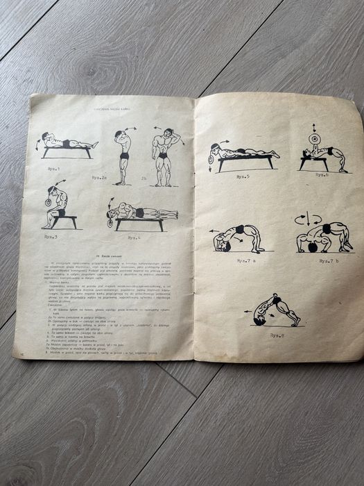 Kulturystyczny zestaw ćwiczen 1985 r.