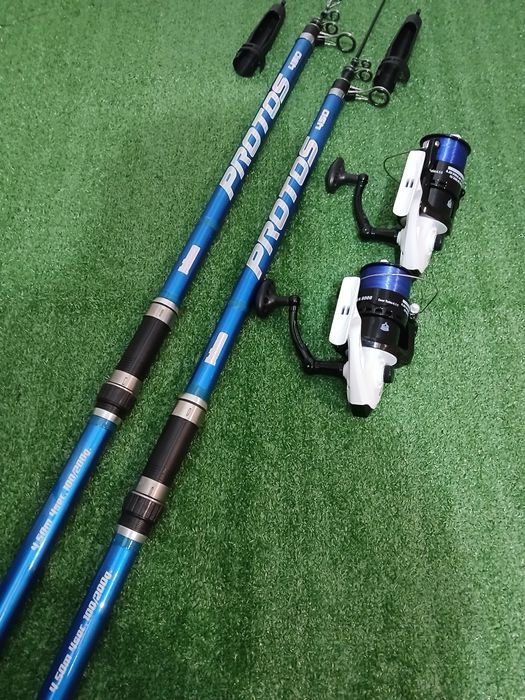 Cana pesca com carreto