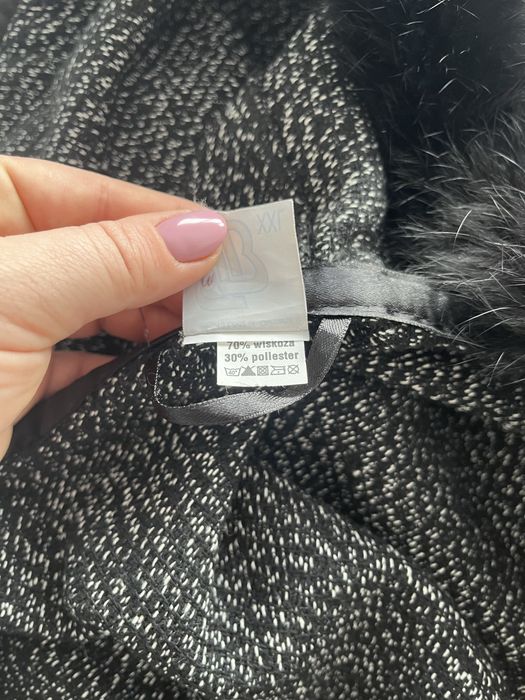 Płaszcz przejściowy ponczo peleryna na jesień