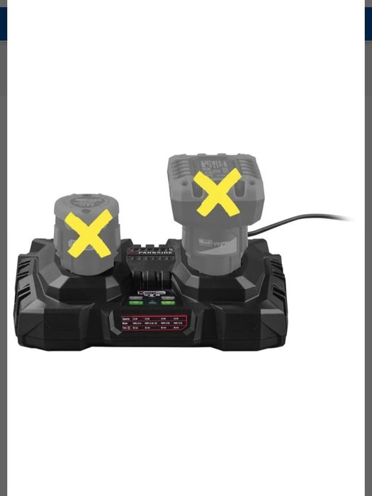 Carregador duplo 12V / 2 x 4,5A parkside